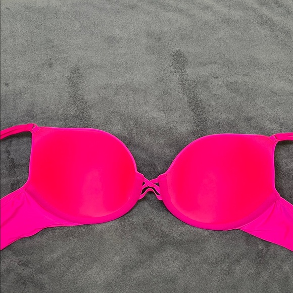 Victoria's Secret Hot Pink Double-Strap Demi Underwire Bra 36B - Picture 10 of 12